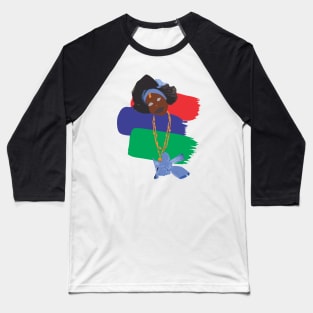 Gambian Woman Vector Baseball T-Shirt